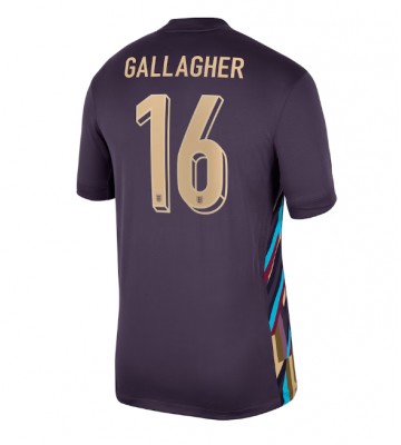 England Conor Gallagher #16 Bortatröja EM 2024 Kortärmad